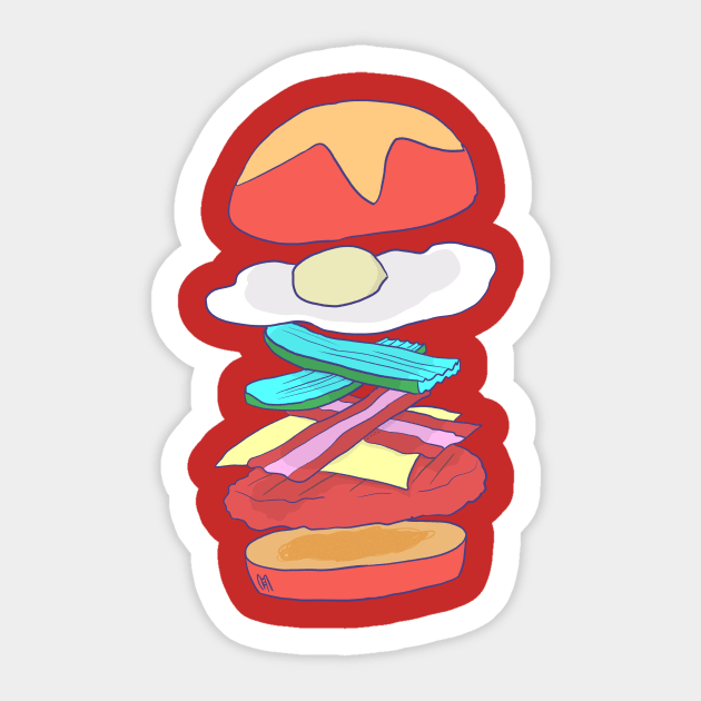 Burger Perfection Sticker by StarKillerTheDreaded